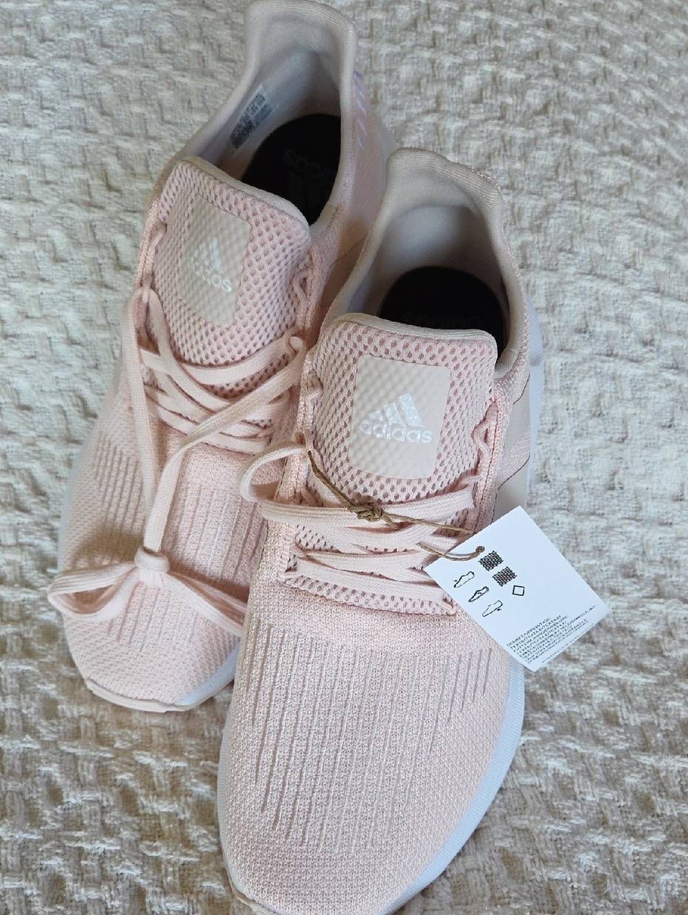 adidas Women's Light Pink Knit Training Sneakers